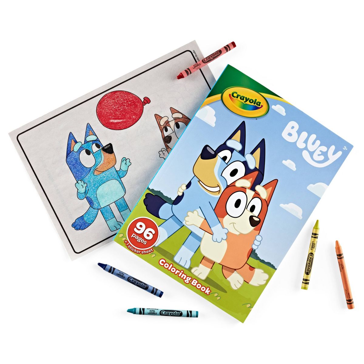 LIBRO DE BLUEY PARA COLOREAR CRAYOLA