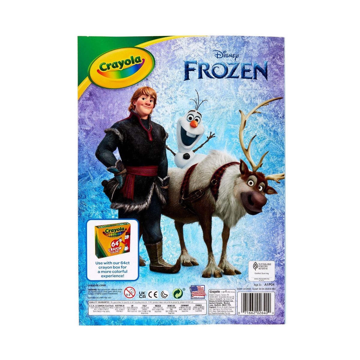 LIBRO DE FRONZEN PARA COLOREAR CRAYOLA