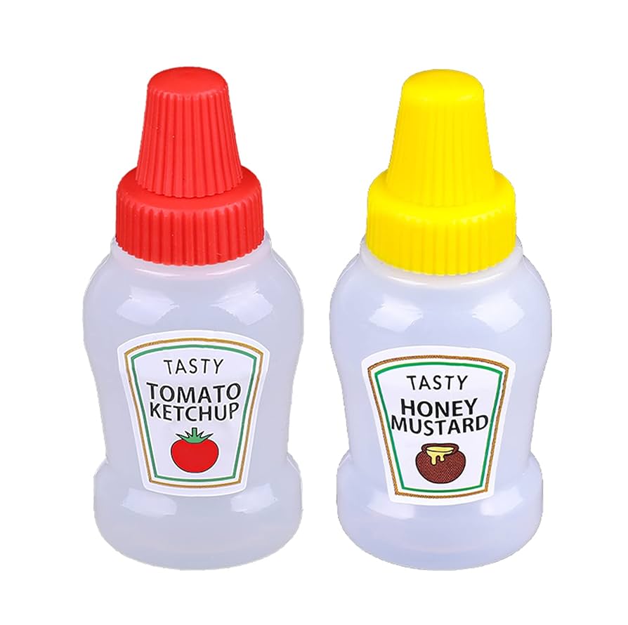 SET DE MINI BOTES DE KETCHUP