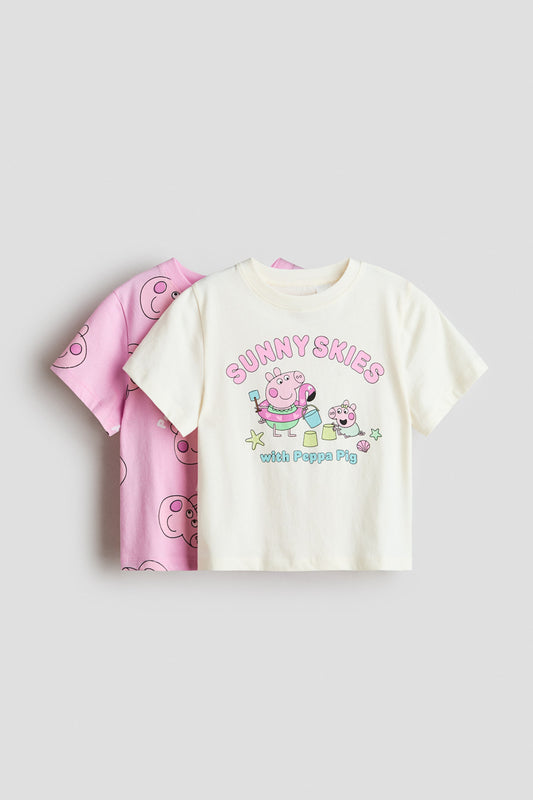 PAQ. DE 2 CAMISETAS DE PEPPA PIG H&M