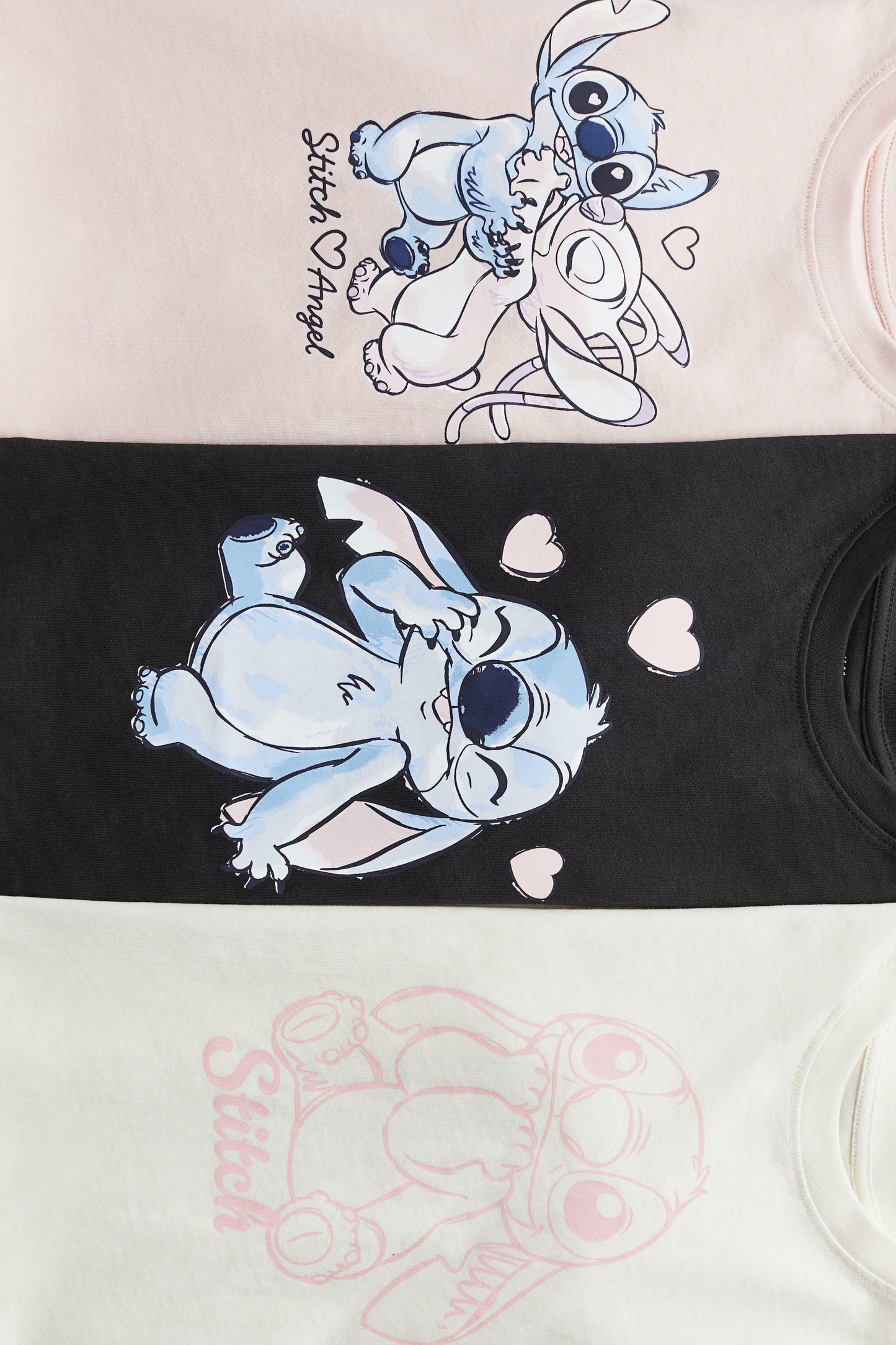 SET DE CAMISETAS DE STITCH