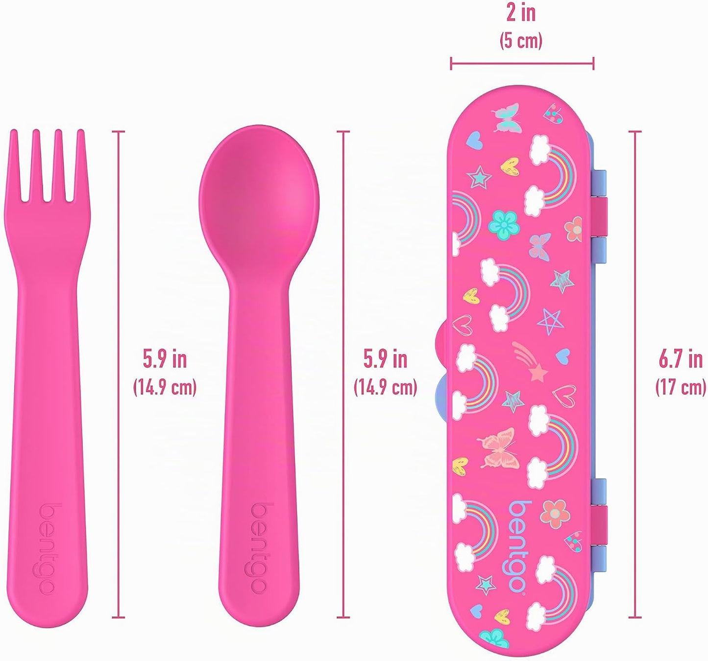 SET DE UTENSILIOS BENTGO ARCOIRIS