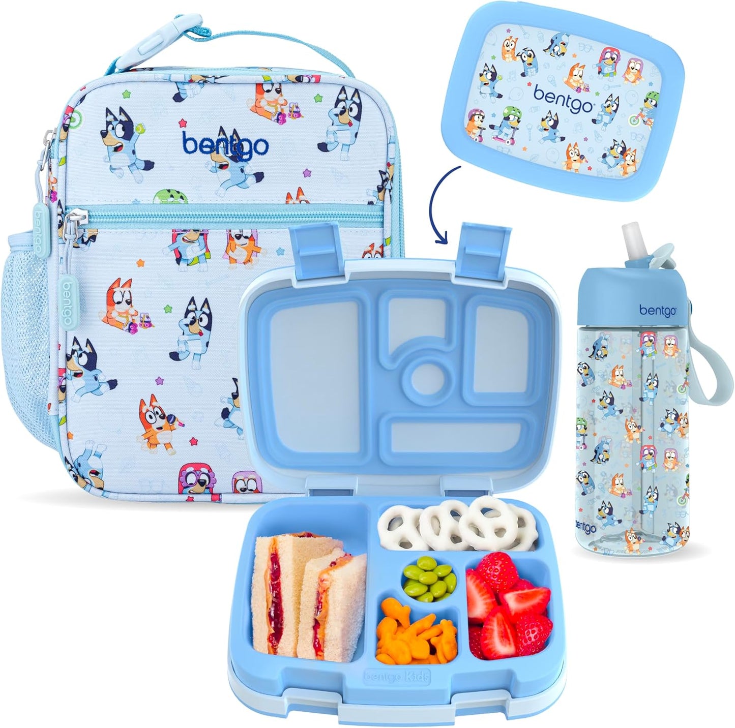 SET DE 3 PIEZAS DE BLUEY BENTGO