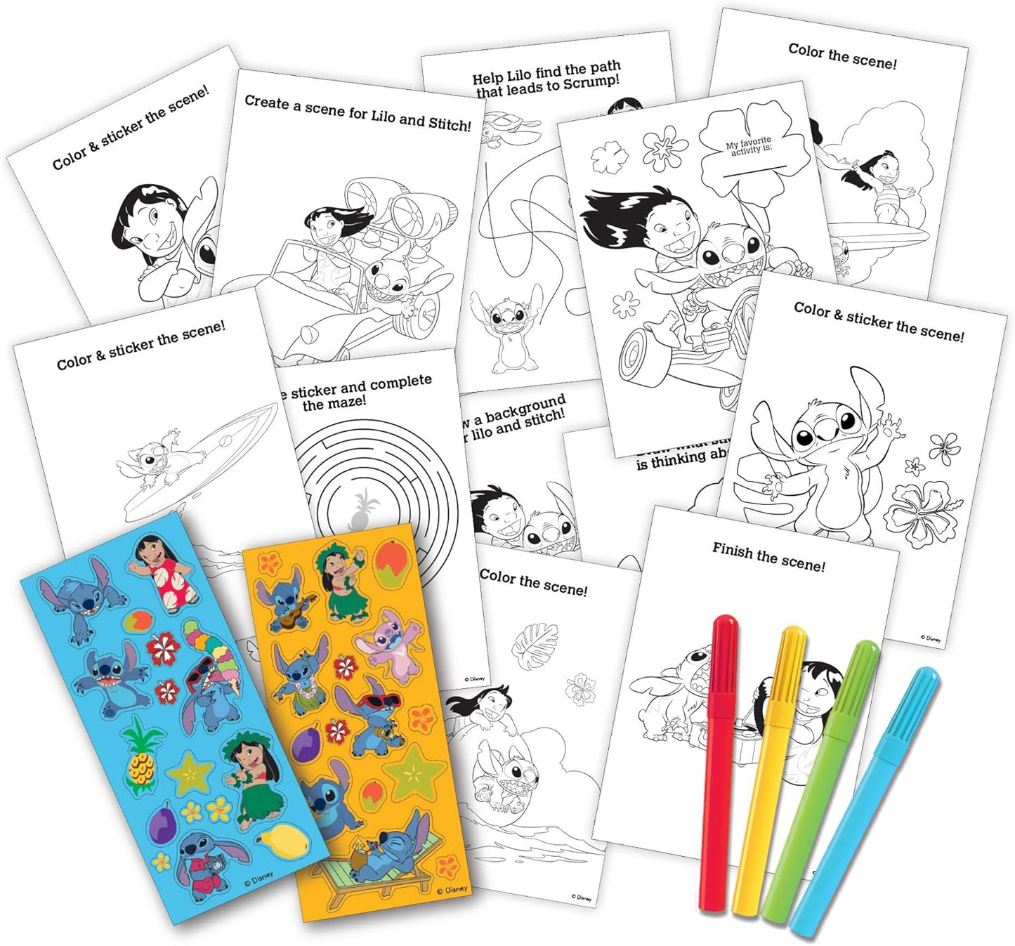 KIT DE ACTIVIDADES DE LILO Y STITCH