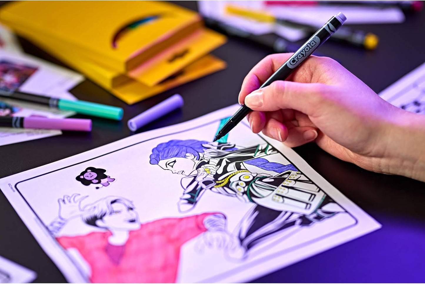 SET DE CRAYOLA DE K-POP
