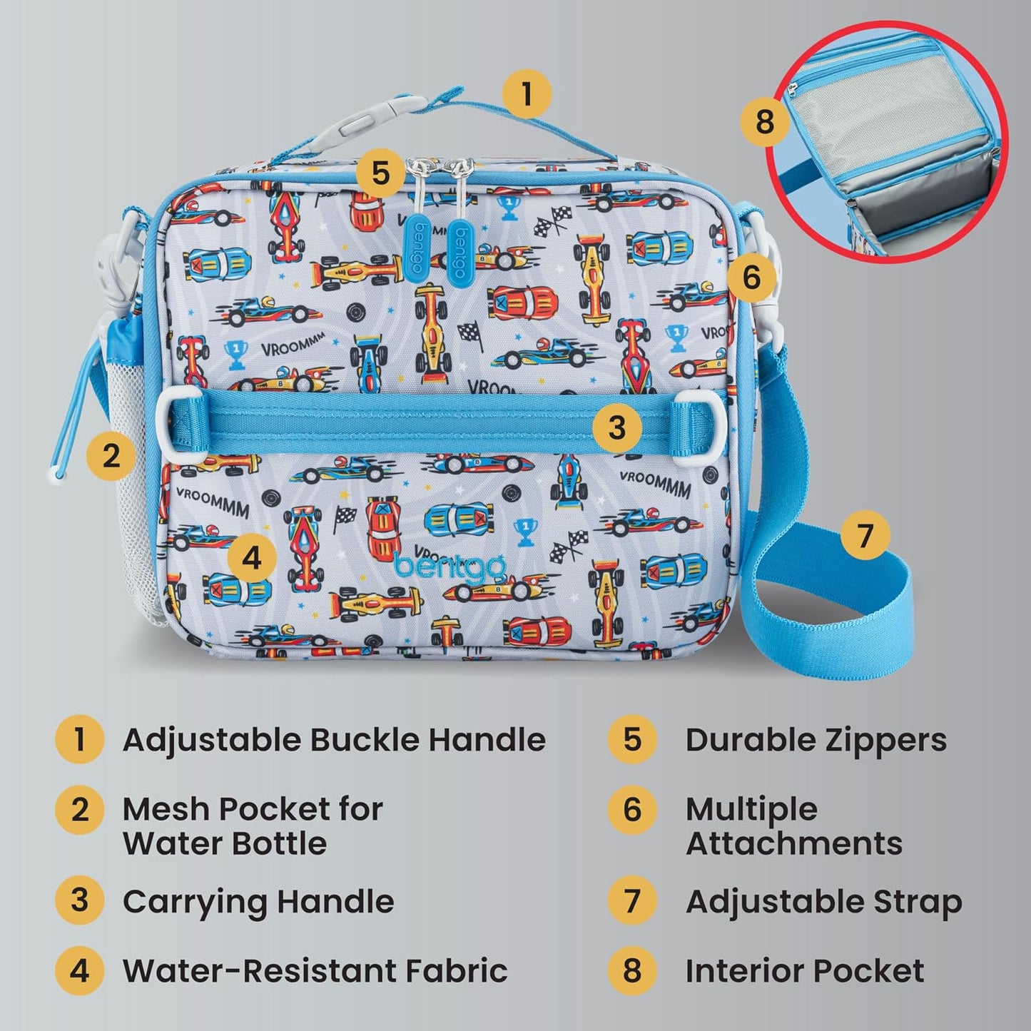 BENTGO BOLSA PARA LONCHERA DE CARRITOS