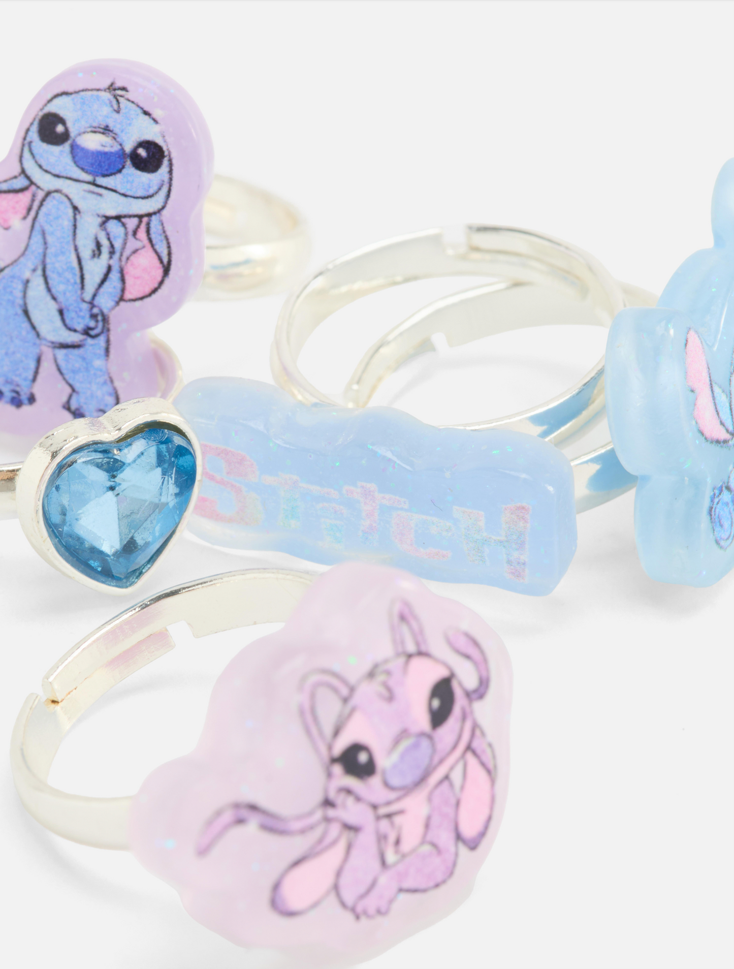 PAQ. 5 ANILLOS DE STITCH PRIMARK