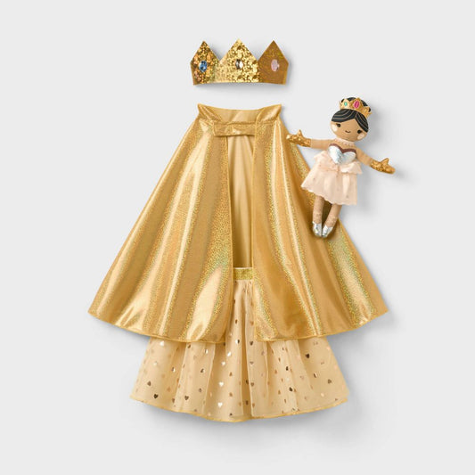 VESTIDO DE REINA + MUÑECA GIGGLESCAPE
