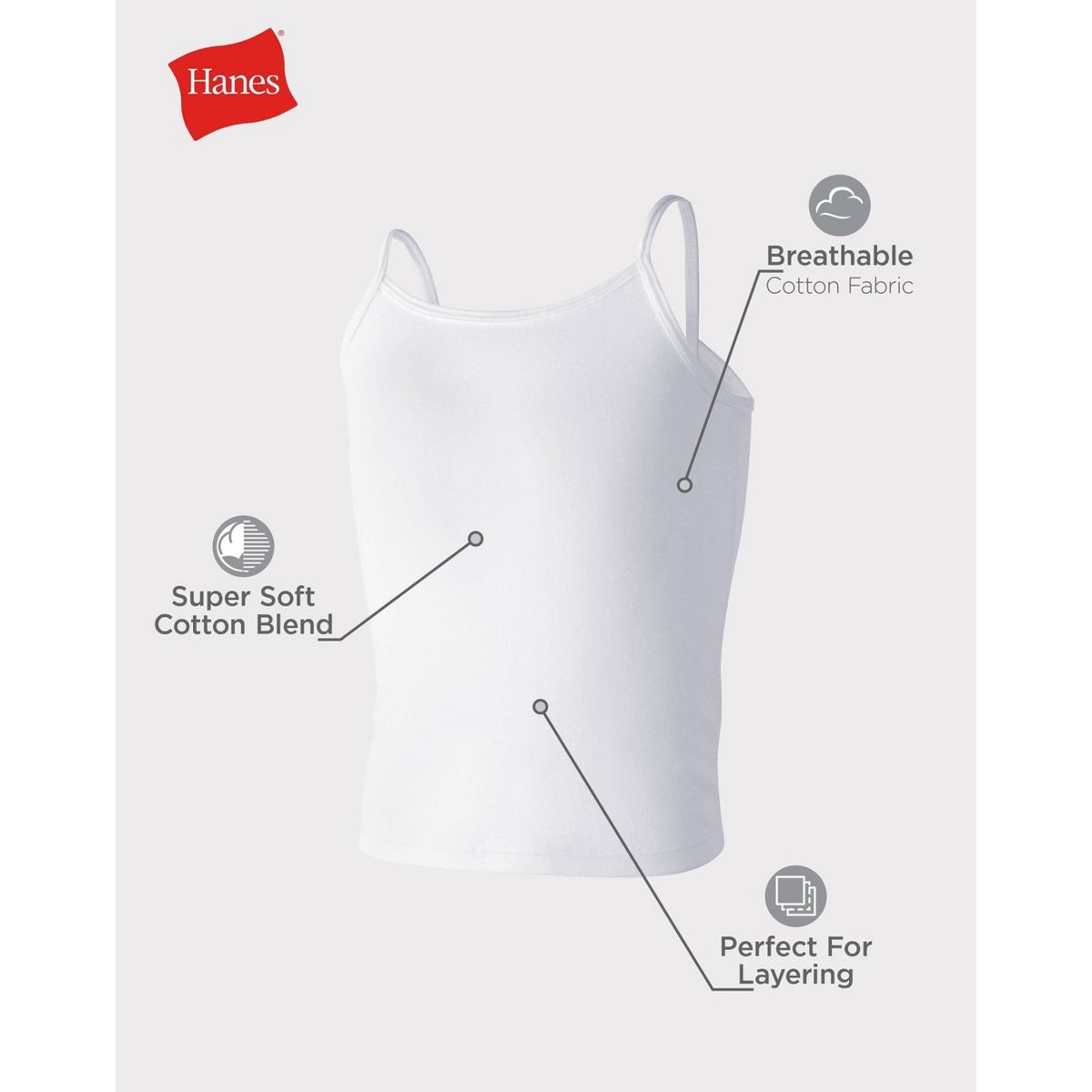SET DE CAMISAS CON TIRANTES HANES