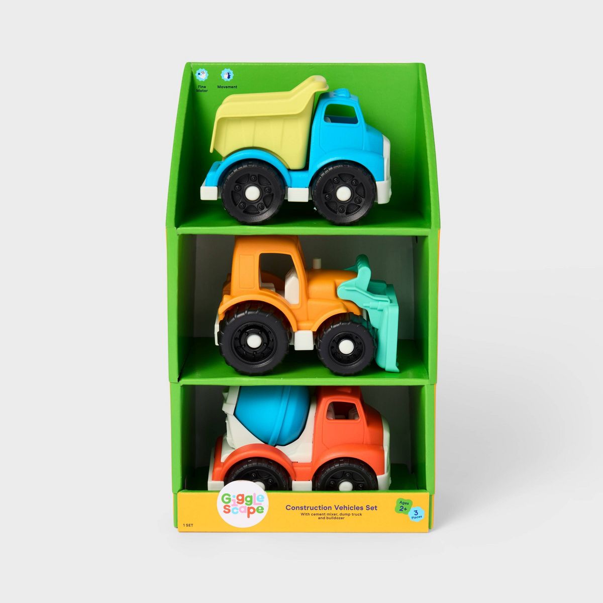SET DE CARROS DE CONSTRCUCCIÓN GIGGLESCAPE