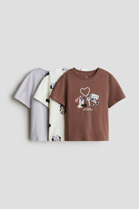 PAQ. DE 3 CAMISETAS DE MINNIE H&M