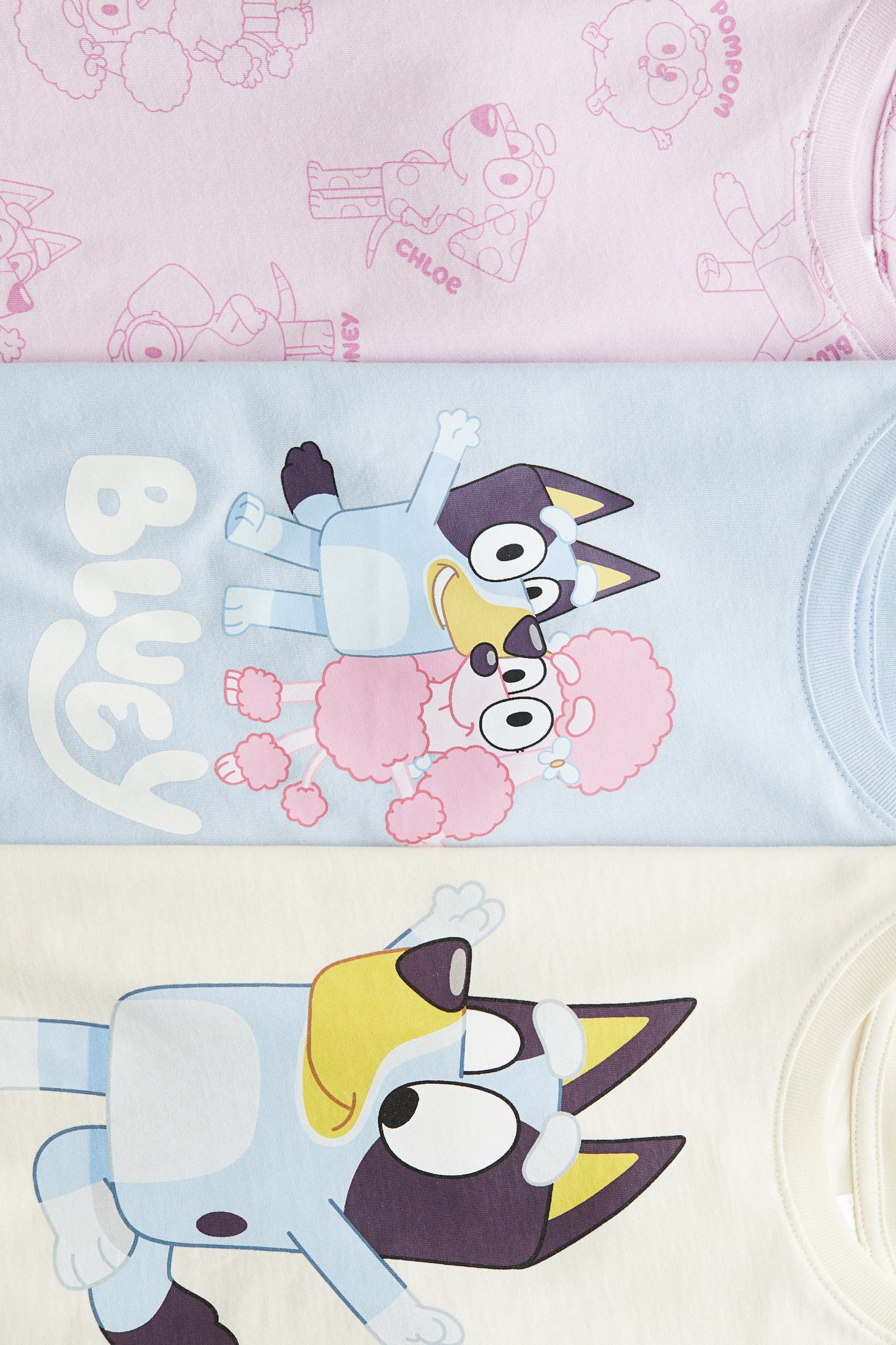 SET DE 3 CAMISETA DE BLUEY H&M